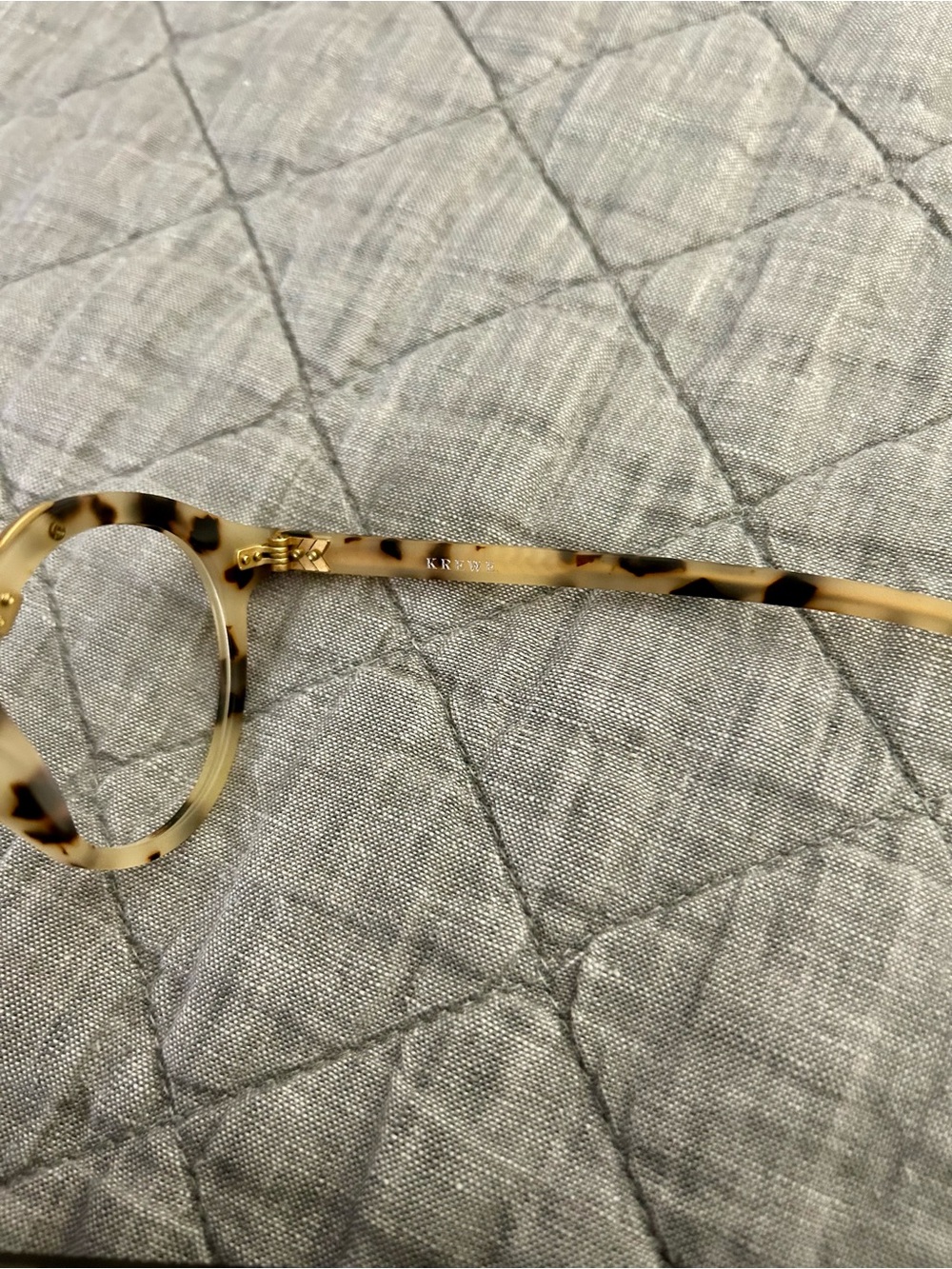 NEW KREWE St. Louis Unisex Eyeglass Frames 44□23 Blonde Tortoise Gold w/Case - Picture 11 of 14